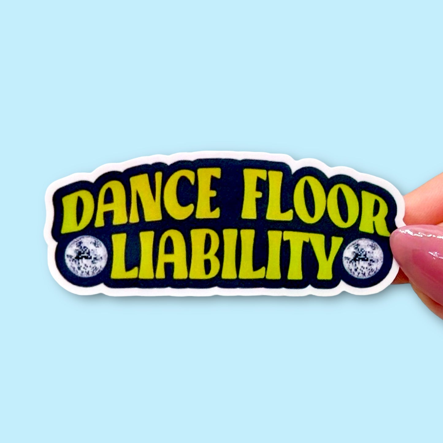 Dance Floor Liability Sticker - Green