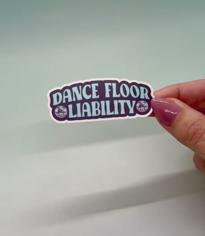 Dance Floor Liability Sticker - Blue