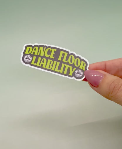 Dance Floor Liability Sticker - Green