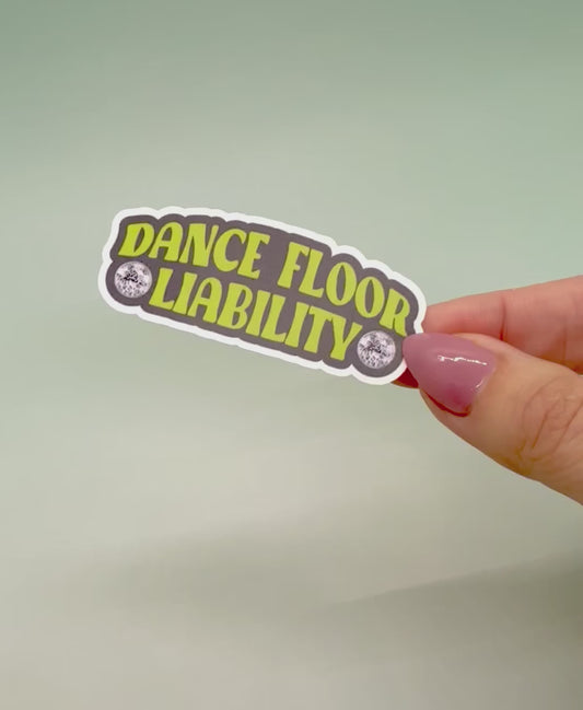Dance Floor Liability Sticker - Green